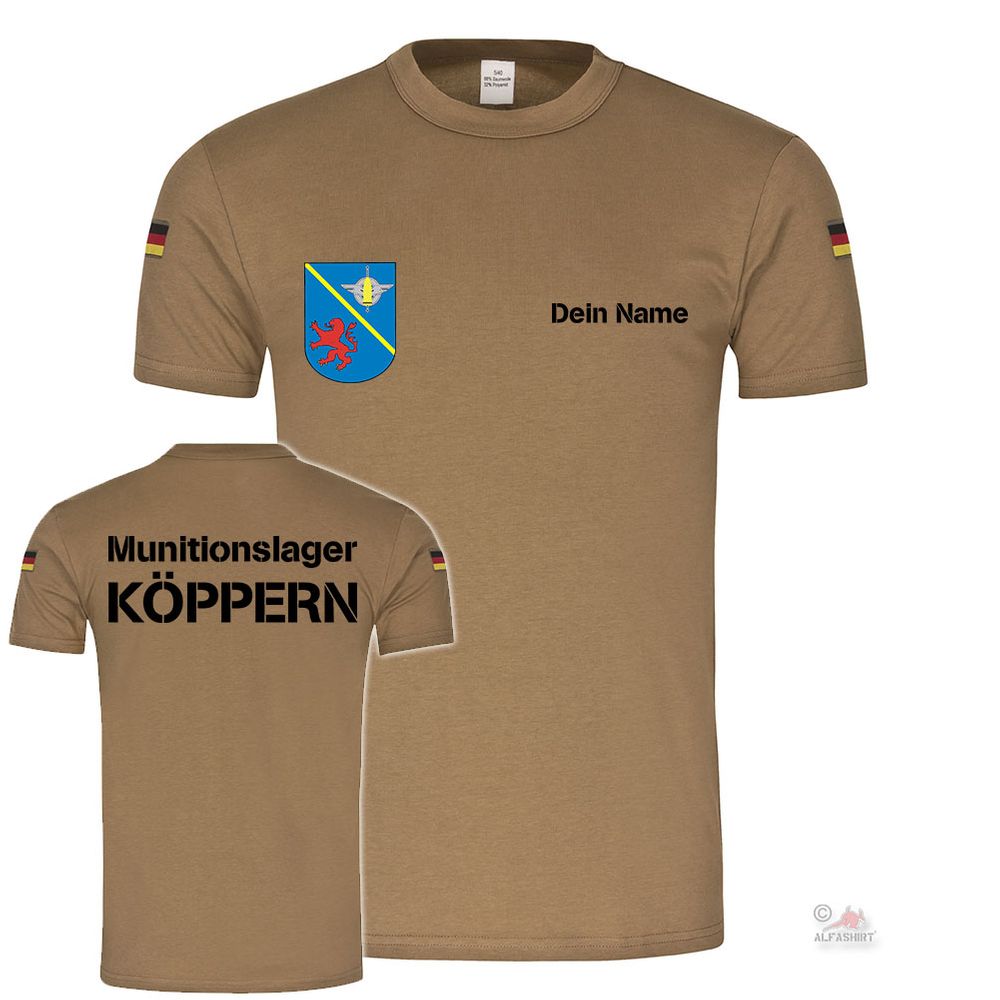 BW Tropen Munitionslager Köppern mit Name Munitionsdepot Tropenshirt #21662