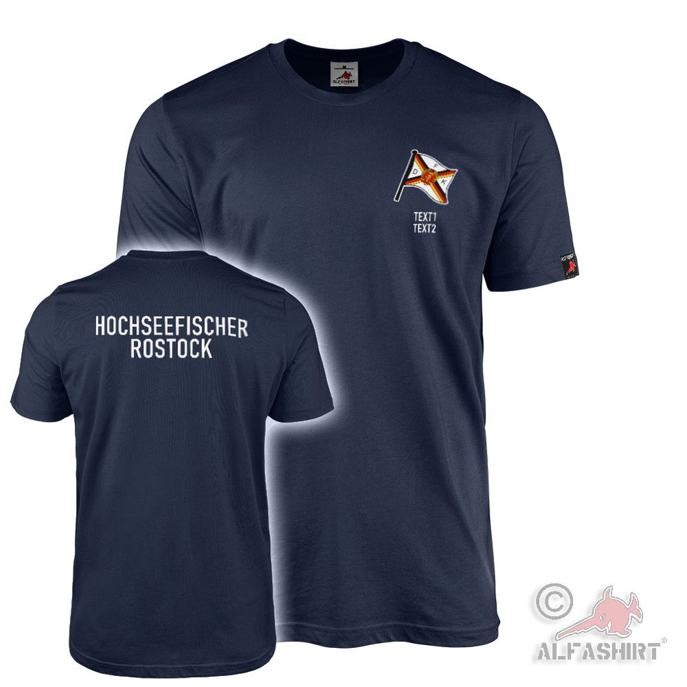 T-Shirt personalisierbar Hochseefischer Fischkombinat Rostock DDR #45566