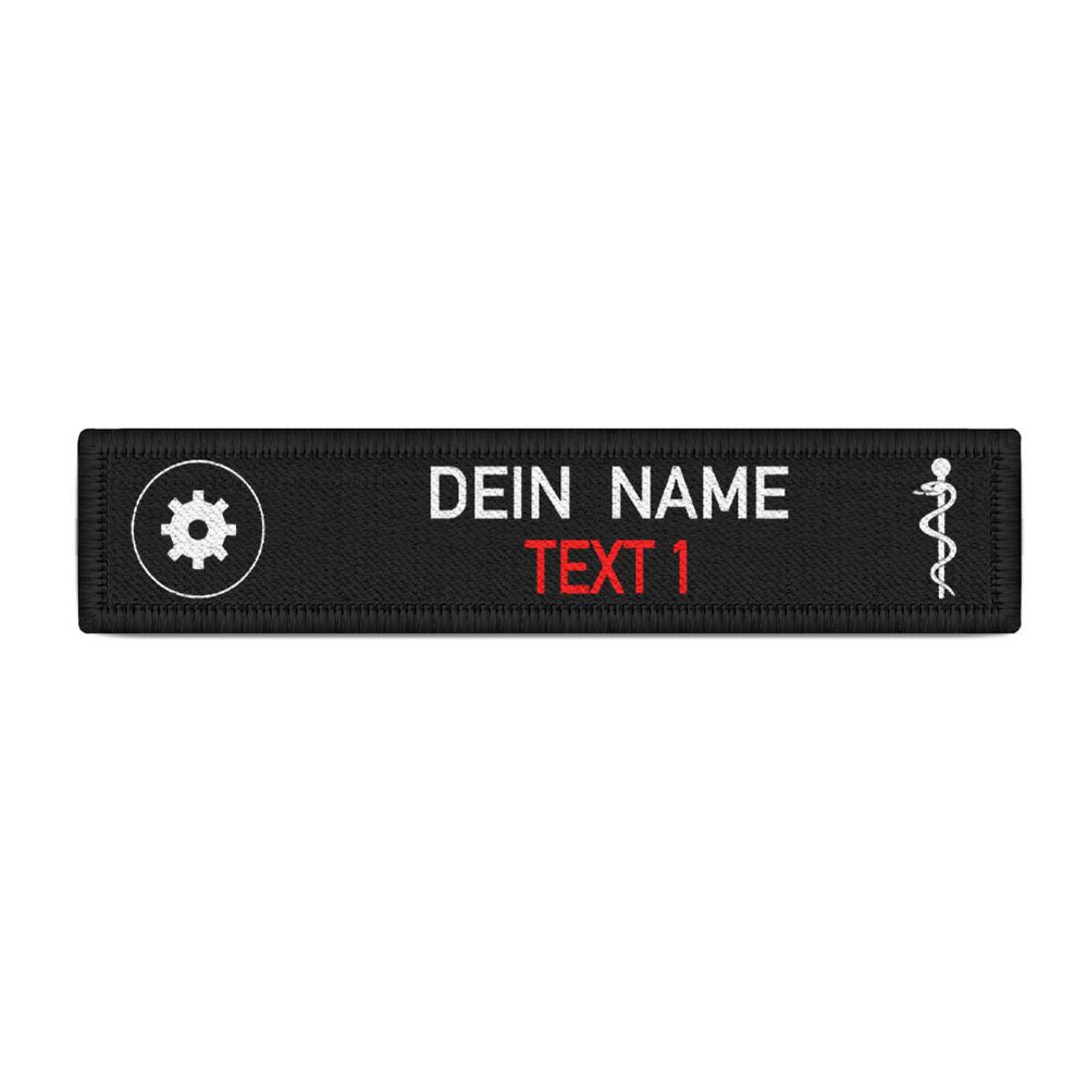 QRS Komplex Patch Zahnrad Feuerwehr Rettungsdienst  Bundeswehr #46845