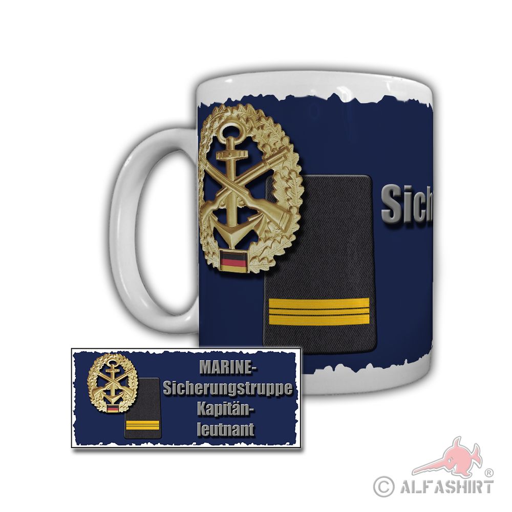 Tasse Marine Sicherungstruppe Kapitänleutnant Schnellboote Seeadler-Klasse#29335