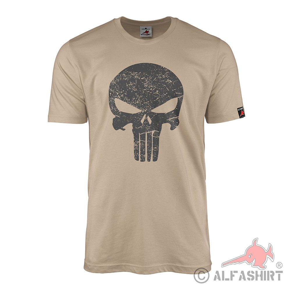 T-Shirt Punish Schädel Skull BW Bundeswehr Infidel Militär Military #44597
