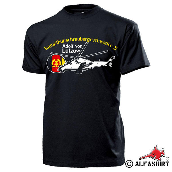 KHG-5 Adolf von Lützow Kampfhubschraubergeschwader 5 DDR NVA T Shirt #17430