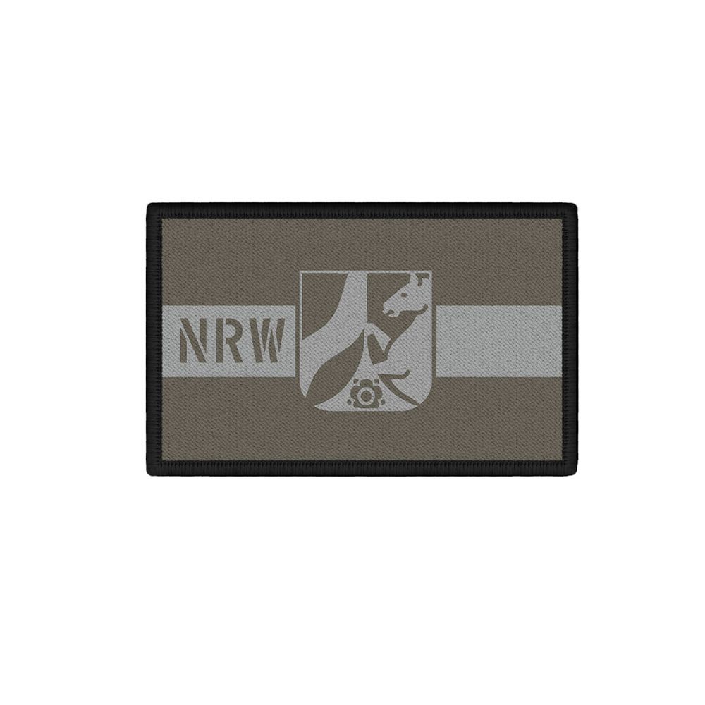 Bundesland NRW Patch Nordrhein Westfalen Steingrau 7,5 x 4,5 #31524