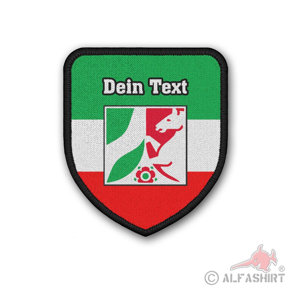 Patch Aufnäher personalisierbar NRW Bundesland Nordrhein-Westfalen #41495