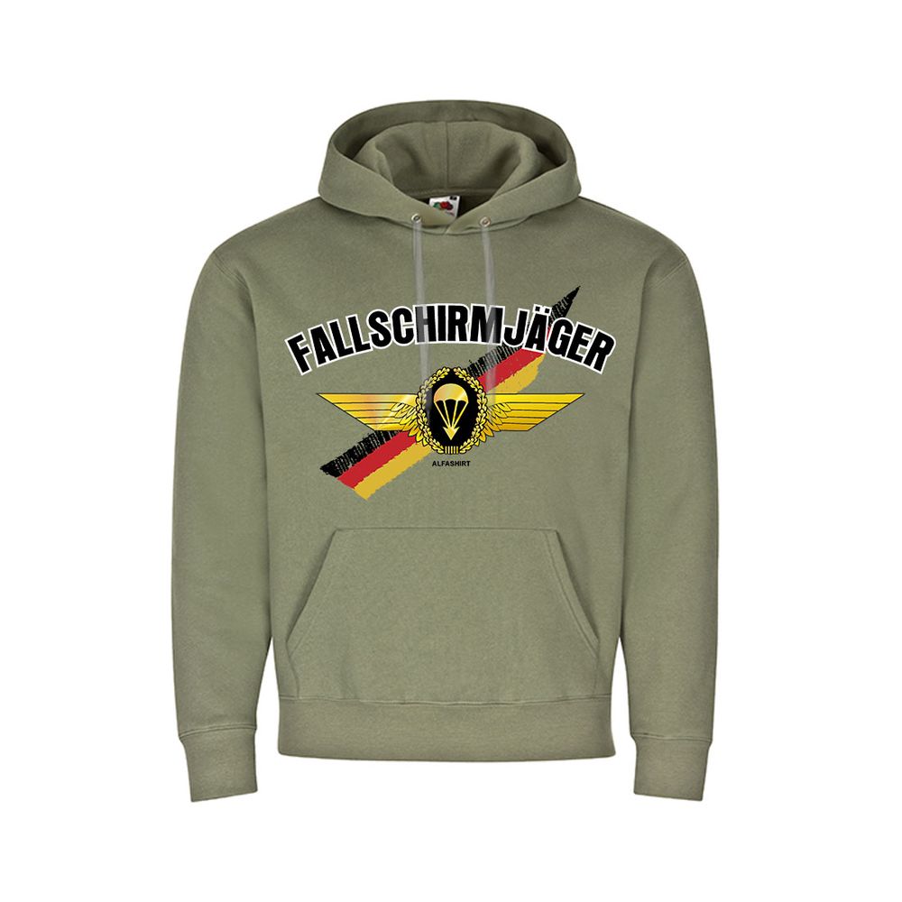Hoodie Bundeswehr Fallschirmjäger Abzeichen FschJg Btl Kompanie Wings  #26673