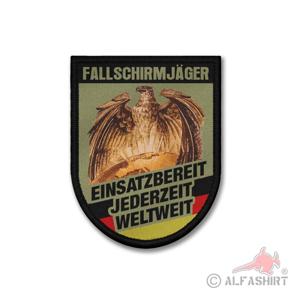Patch Fallschirmjäger - einsatzbereit - jederzeit -weltweit Bundeswehr #41381