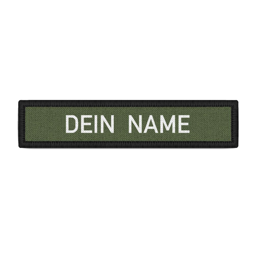 Namensschild Patch mit deinem Namen oliv für Fleecejacke Namensstreifen #44747