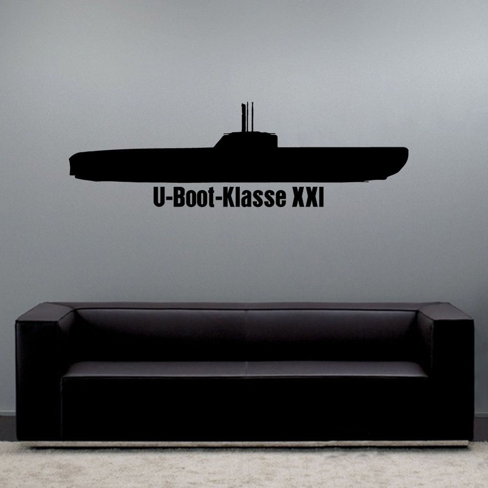 Wall decal submarine class XXI electric submarines electric boats U2511 #A6222