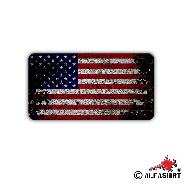 Aufkleber/Sticker USA Flagge Fahne Amerika Us Army Militär 7x4cm A1732