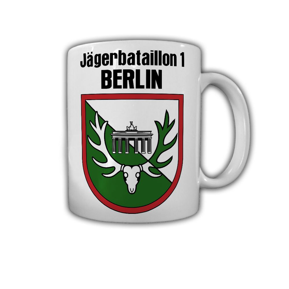 Tasse Jägerbataillon 1 Berlin JgBtl Bundeswehr Wappen Abzeichen Reservist #30109