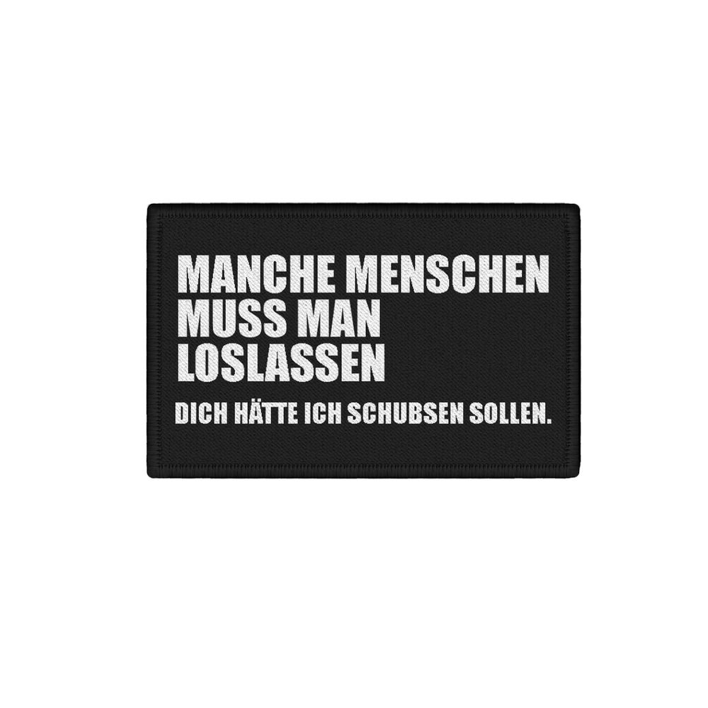 Patch I should have pushed some people Fun Funny 7.5x4.5cm # 34316