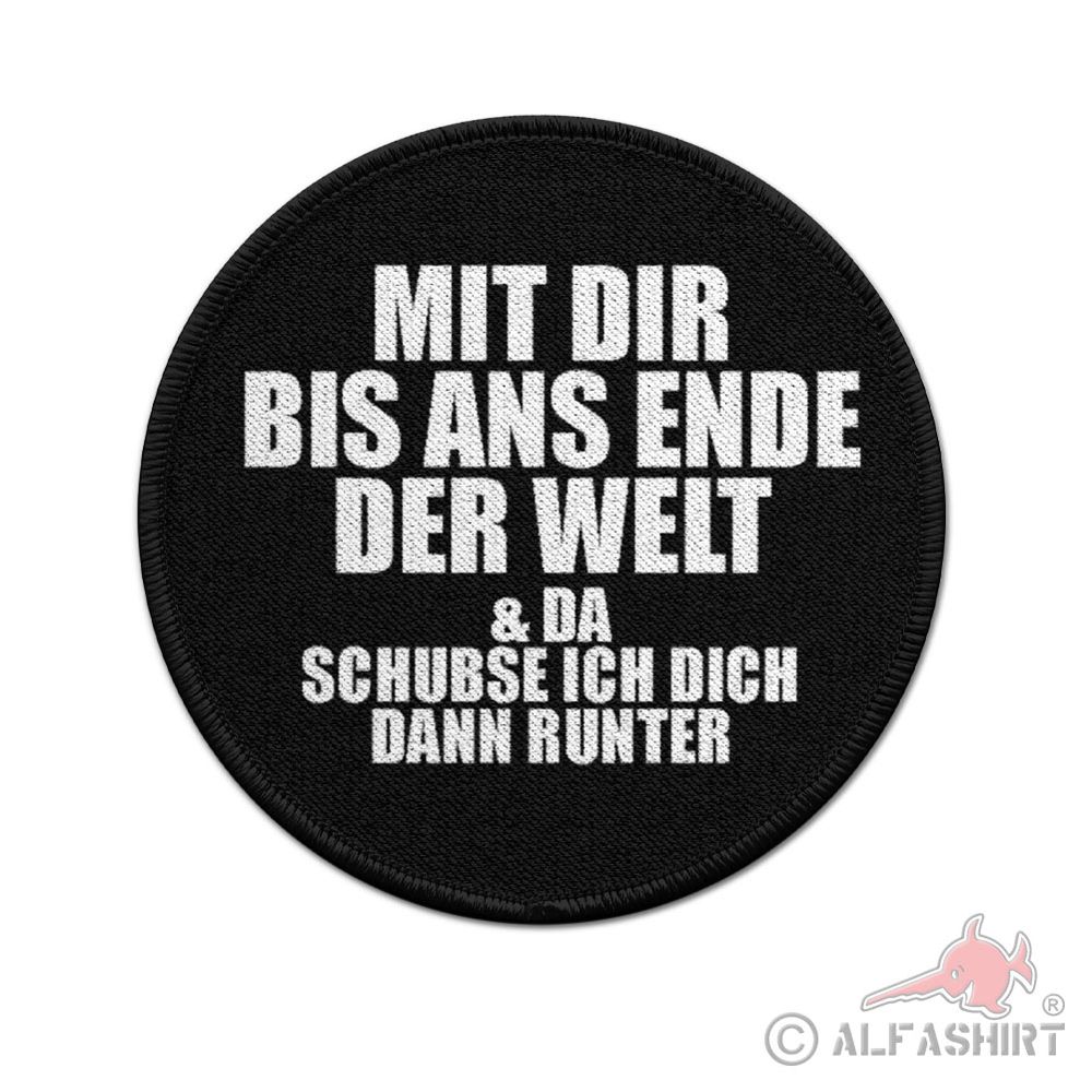 ISSO 9cm Patch With you to the end of the world Couple Goals Relationship #43920