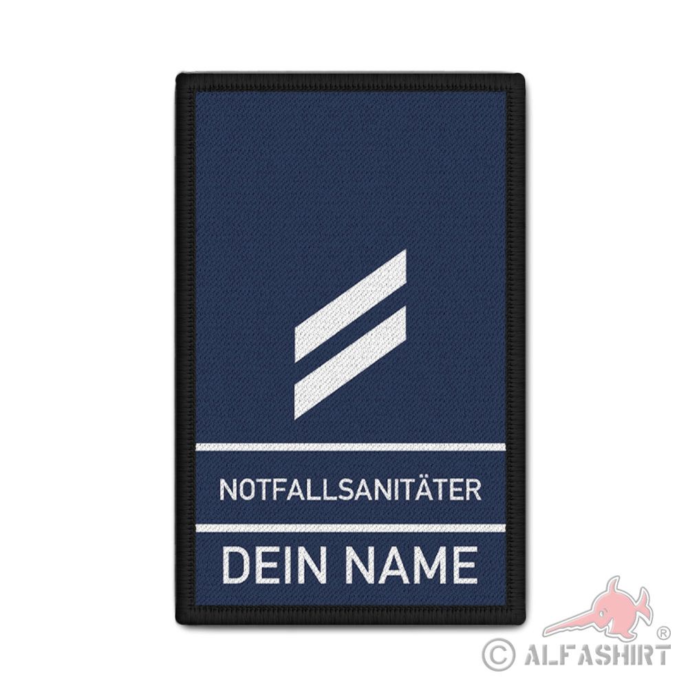 Rank Patch 9,8x6cm Dienstgrade Bundeswehr Zivil Notfallsanitäter Notarzt #42749