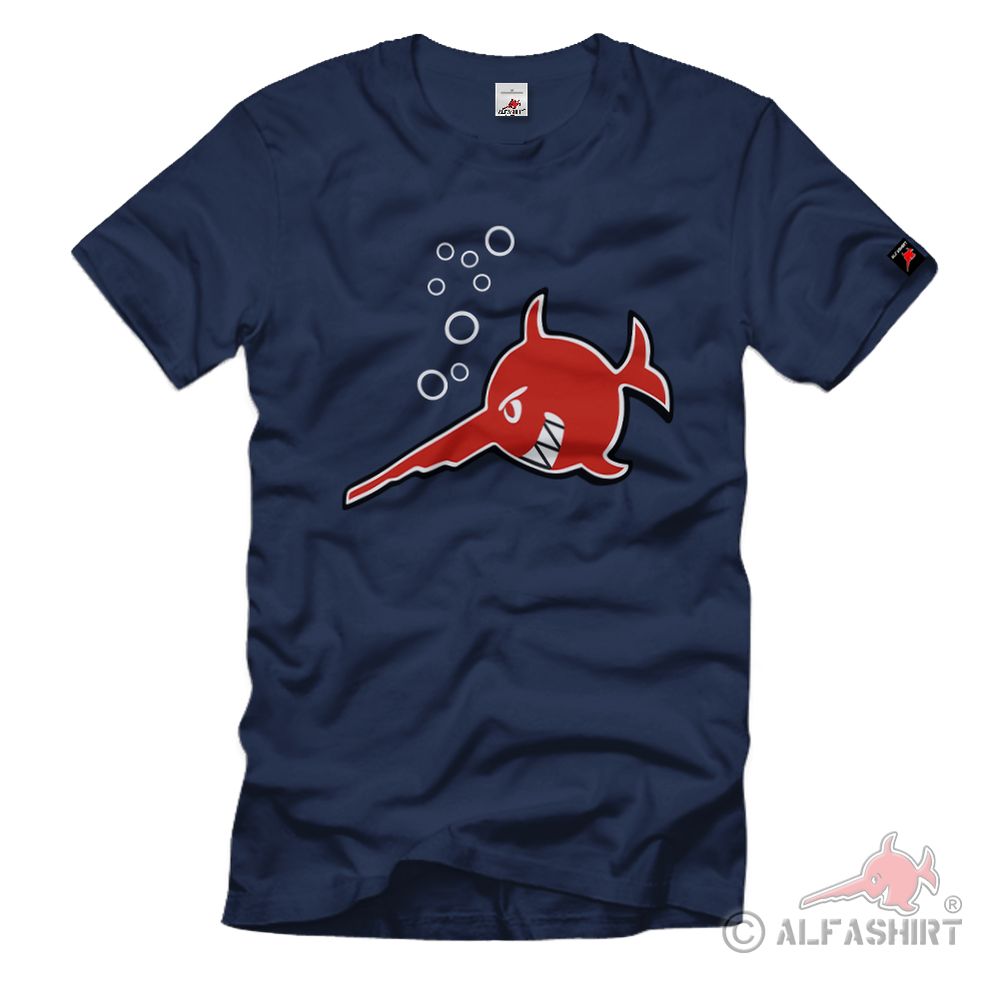 Evil Sawfish Laughing Sword Fish Navy Diver Submarine 96 T-Shirt # 38861