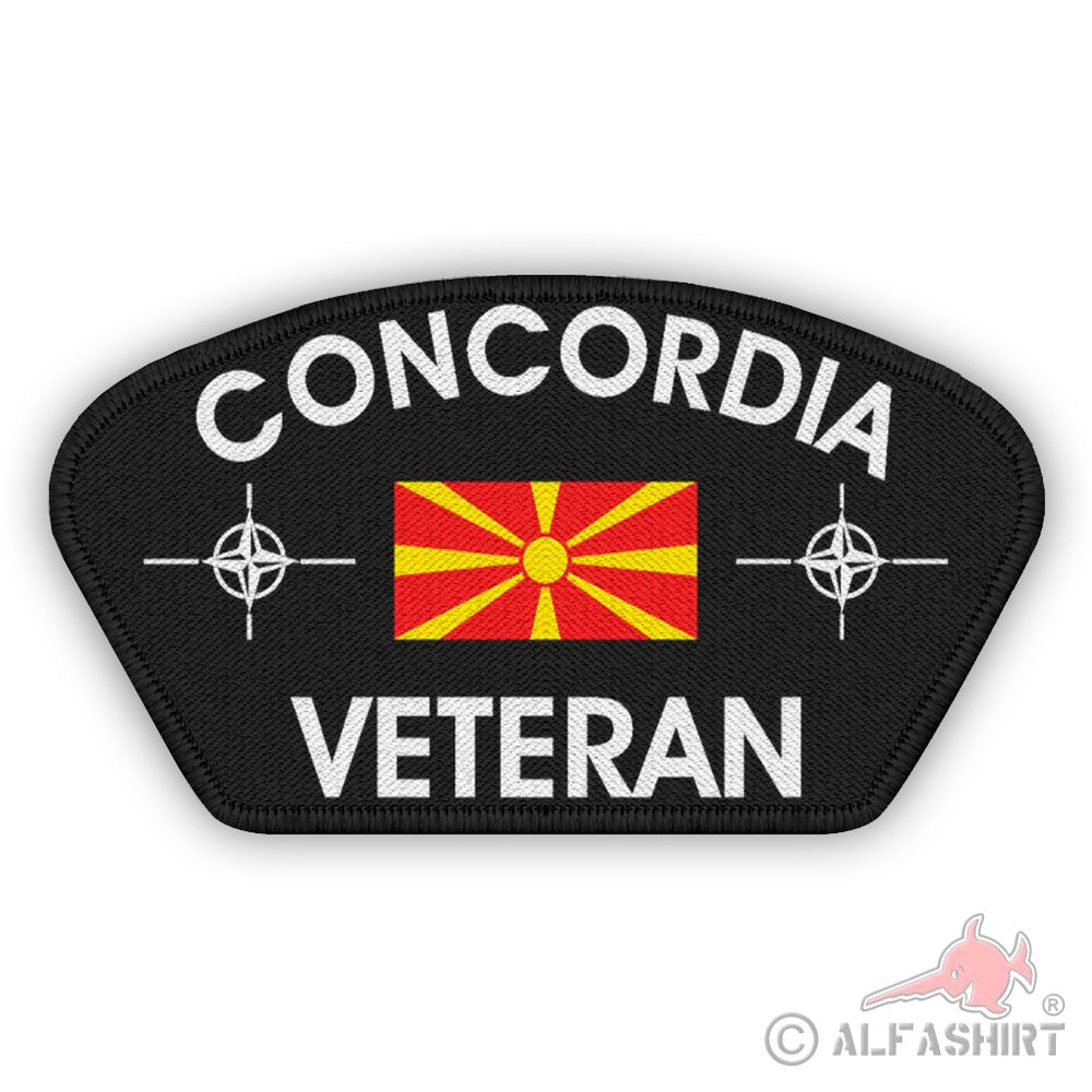 Veteran Patch Concordia Mazedonien Nato Operation Kosovo Einsatz Aufnäher #45225