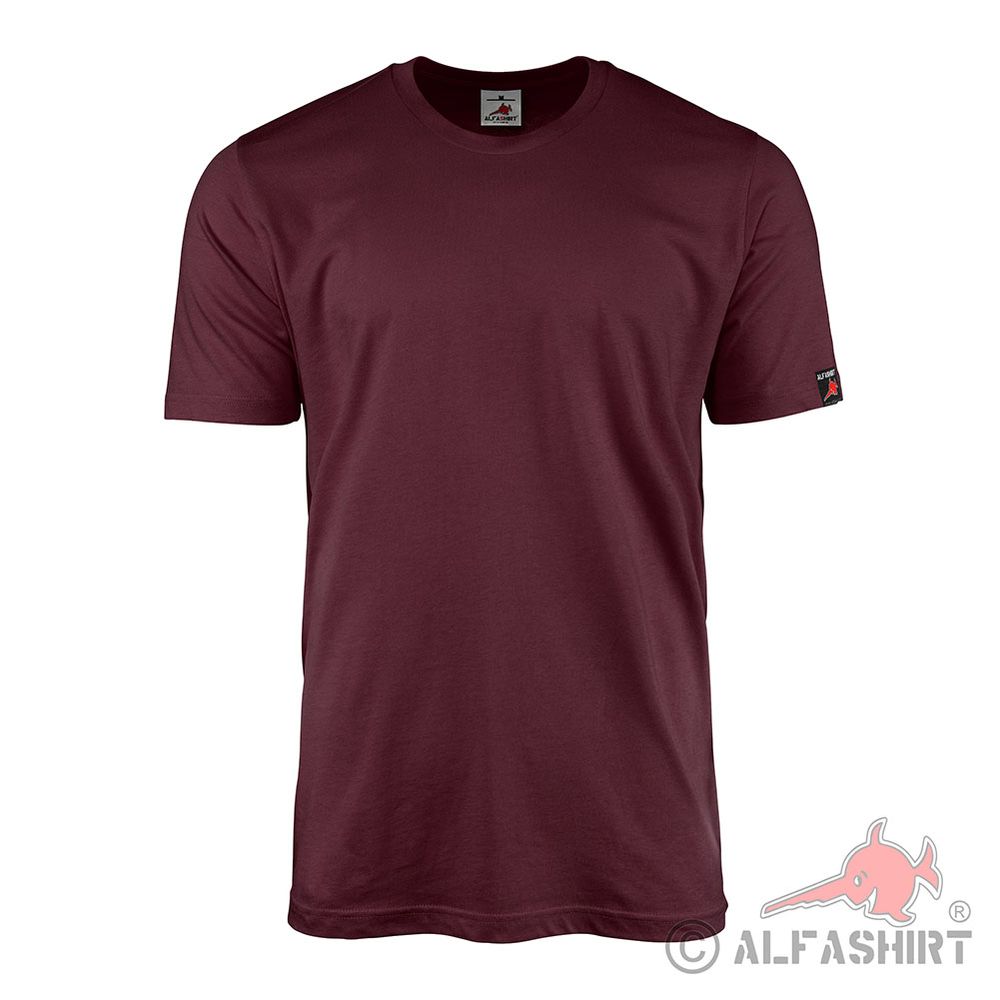 Bordeaux Blanko Textil Baumwolle T Hemd Einsatzhemd T Shirt #26175