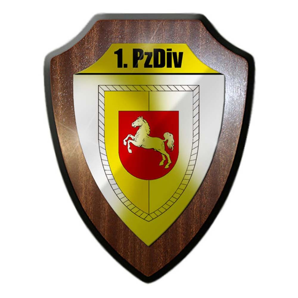 Wappenschild 1 Panzerdivision PzDiv Panzer Division Tafel Schild Deko #24483