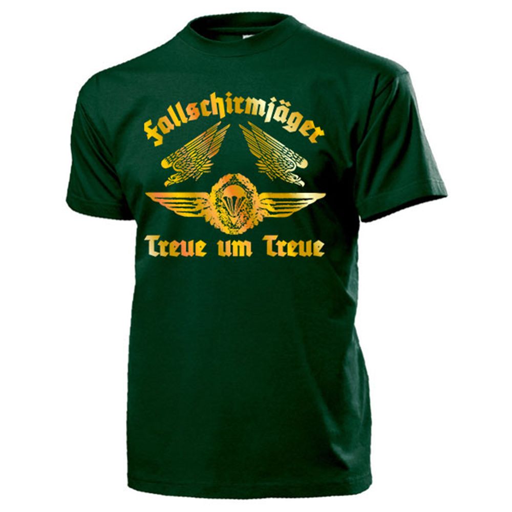 Fallschirmjäger Treue um treue Bundeswehr Springer Gold - T Shirt #13199