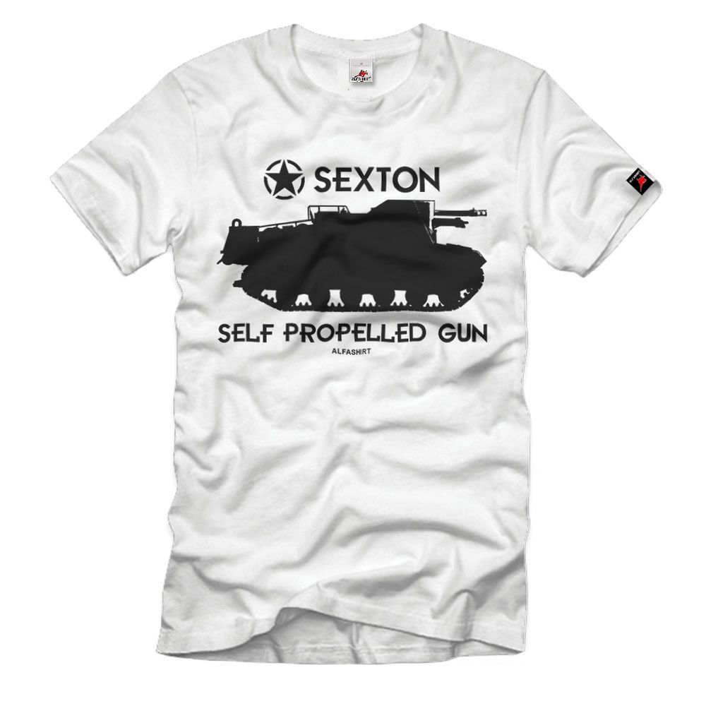 Sexton self propelled gun Panzer British Selbstfahrlafette 25-T-Shirt # 32934