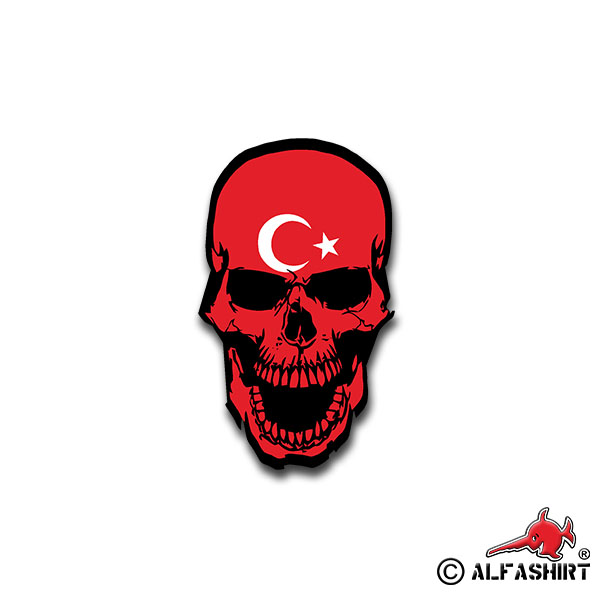 Sticker Skull Turkey Skull Bone Western Asia Ankara 7x4cm A1492
