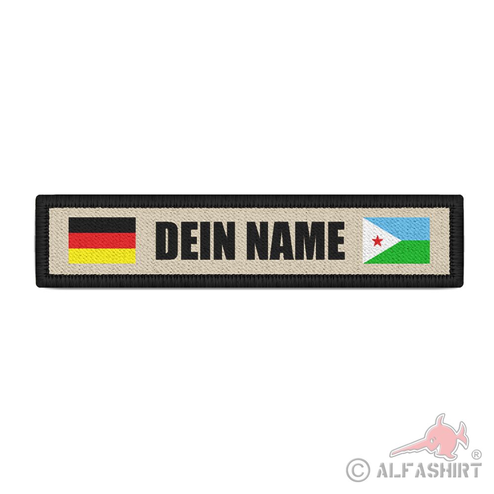 Namenspatch Deutschland Djibouti Personalisiert Bundeswehr DEU Abzeichen#41181