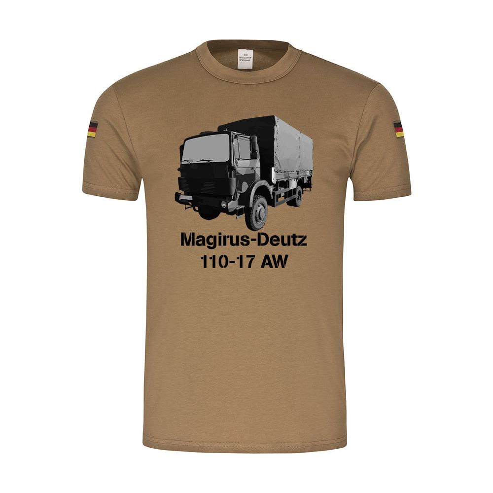 BW Tropen Magirus 110-17 4x4 4x2 Bundeswehr 5t truck flatbed T-Shirt # 36765