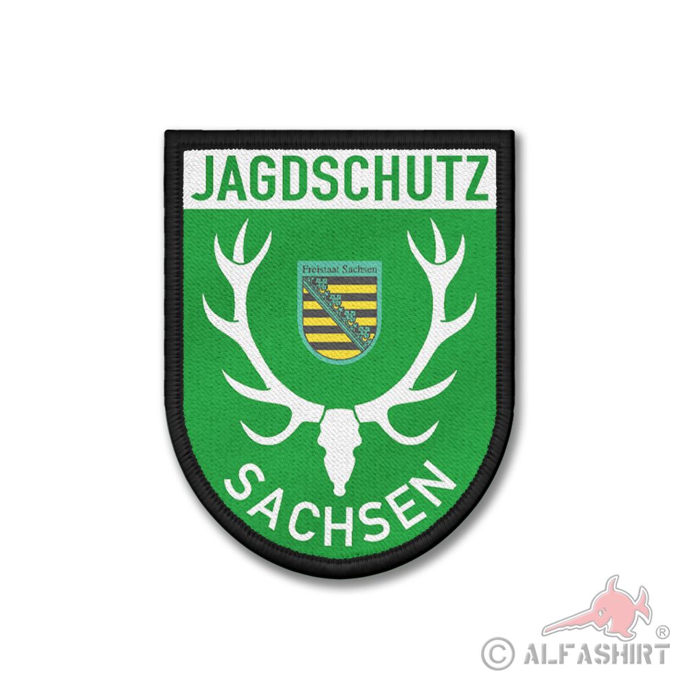 Patch Sachsen Jagdschutz Jäger Förster Revier Abzeichen Wappen #41018