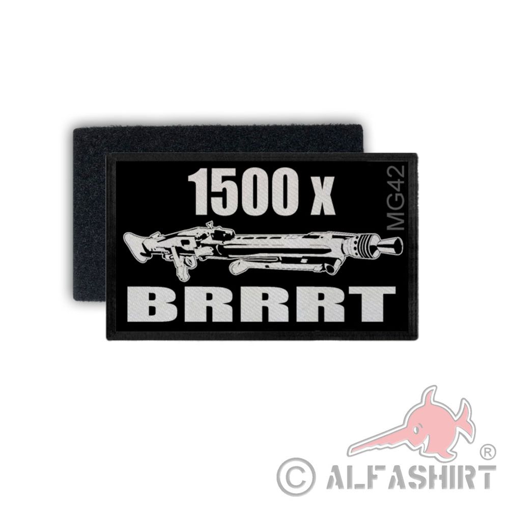 Patch 1500x BRRRT MG 42 Fun Patch 7.92 × 57mm Heer # 36315