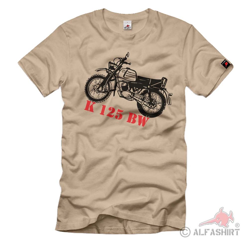 K 125 Bundeswehr Motorrad Kradmelder Moped Sammler - T Shirt #269