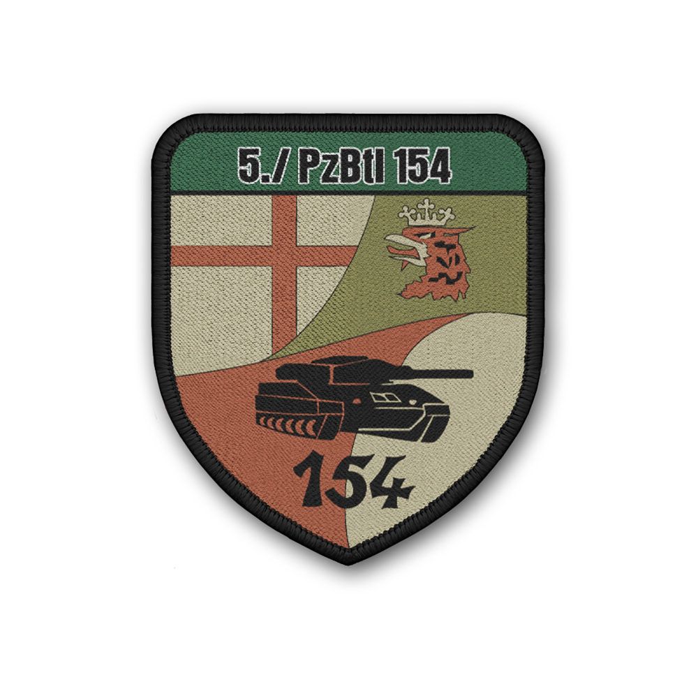 Patch 5 PzBtl 154 Westerburg Bundeswehr BW Einheit Emblem Heer Kompanie #41298 Patch 5 PzBtl 154 Westerburg Bundeswehr BW Einheit Emblem Heer Kompanie #41298