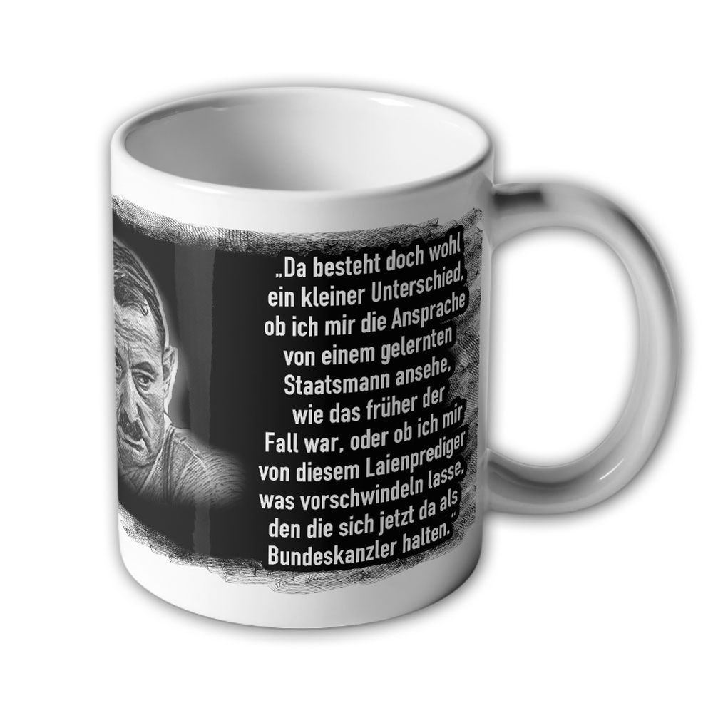 Tasse Alfred Tetzlaff - Bundeskanzler ist ein Laienprediger Scholz Politik#43269
