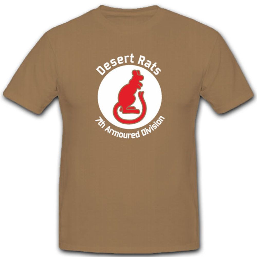 Desert Rats Wüstenratten 7. Panzerdivision Vereinigtes - T Shirt #4352