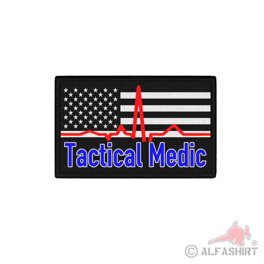 Patch USA Tactical Medic Police Arzt Sanitäter Mediziner 7,5x4,5cm #40164
