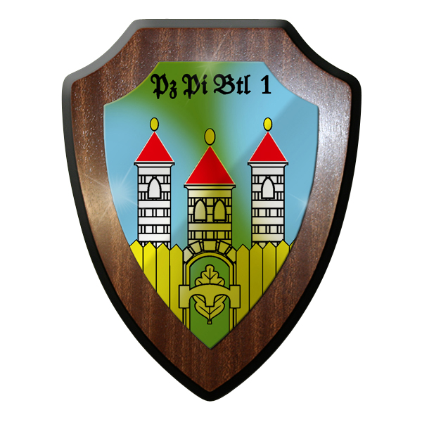 Wappenschild - PzPiBtl 1 Panzer Pionier Bataillon 1 Pioniere Bundeswehr #9268