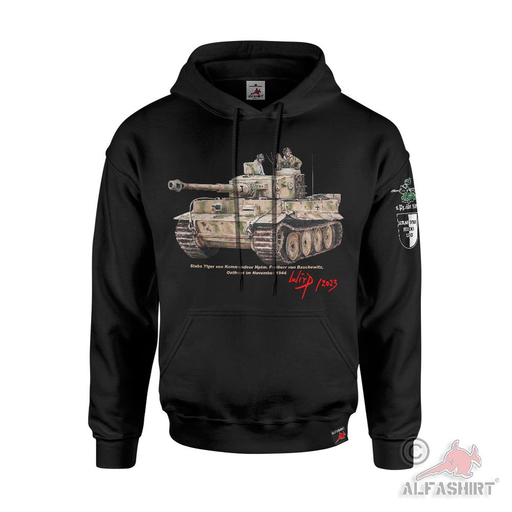 Lukas Wirp Hoodie Tiger I of the sPzAbtl 505 Panzer Commander Hptm #45934