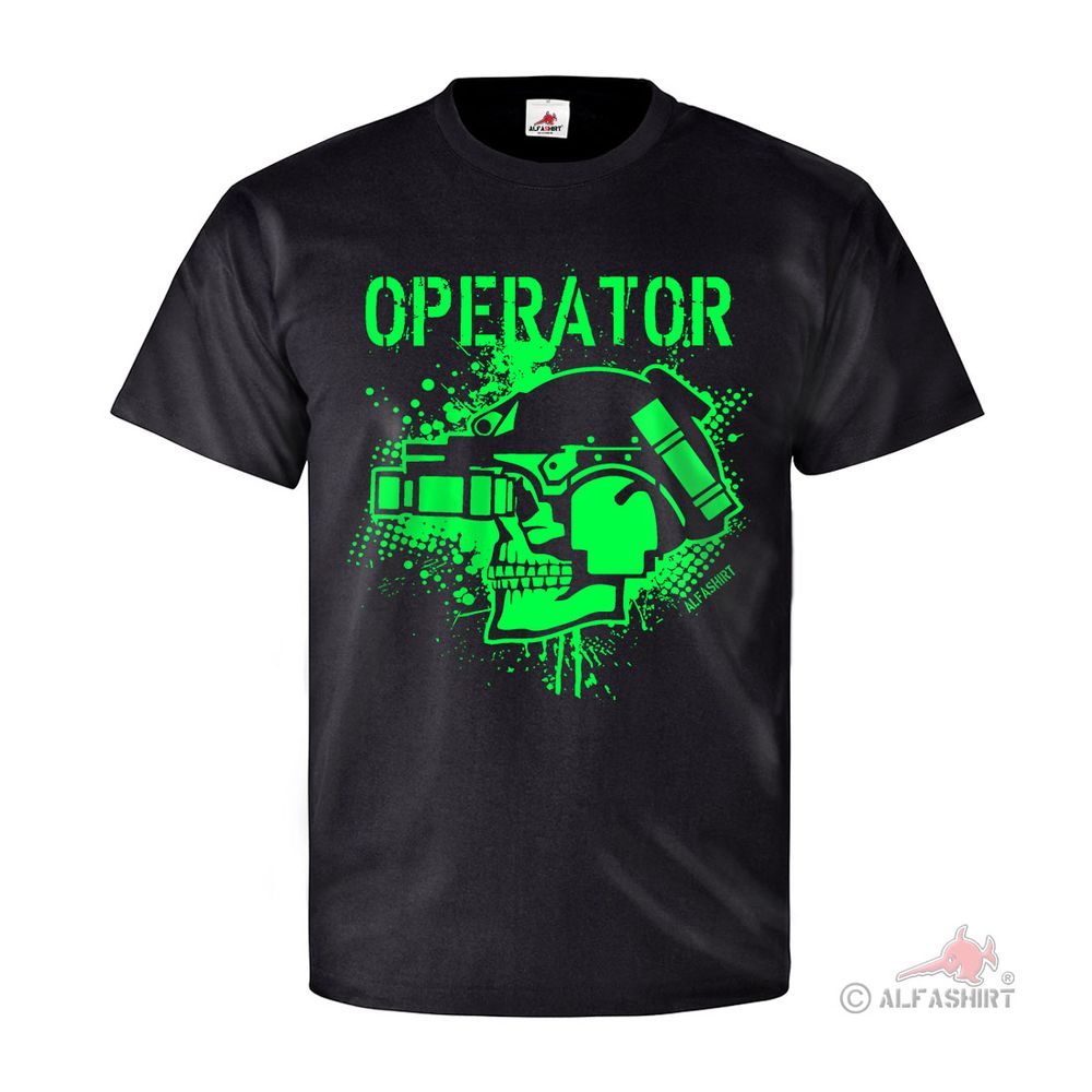 Operator Night Vision Device Airsoft Army BW Special Forces Games T Shirt # 26678