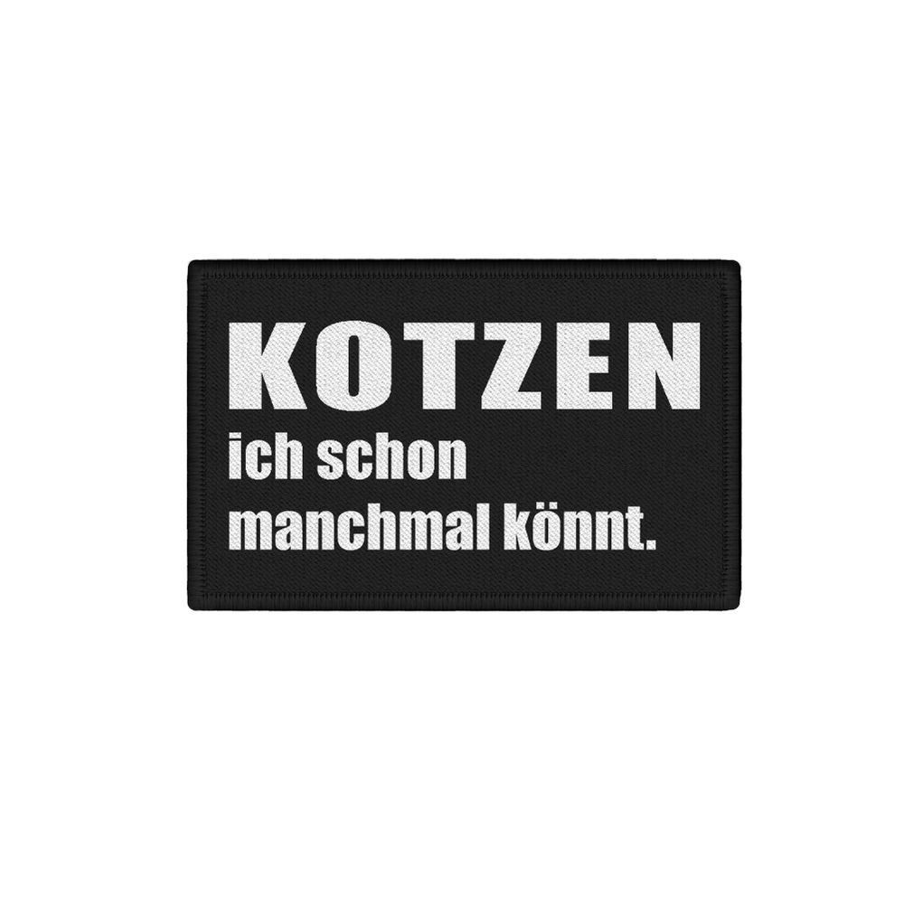 Patch Kotzen ich schon manchmal könnt Yodi Spruch Zitat Sterne 7,5x4,5cm #34463