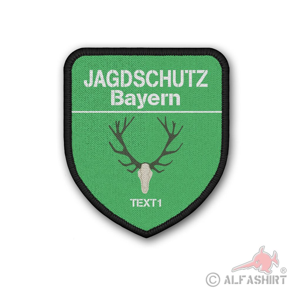 Patch personalisiert Jagdschutz Bayern Bundesland Hirsch Dein Text #42679