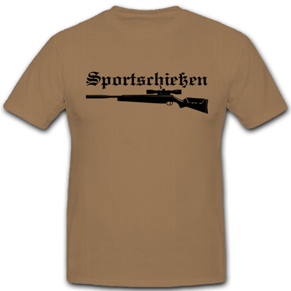 Sportschützen Schild Pistole Gewehr Waffen - T Shirt #4276