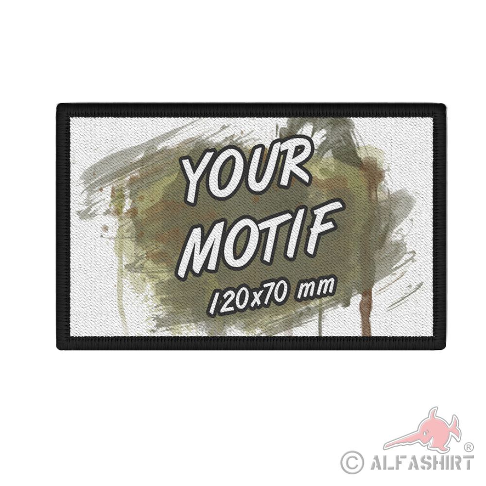 Patch rectangular 120x70mm blank badge for sublimation print#42904