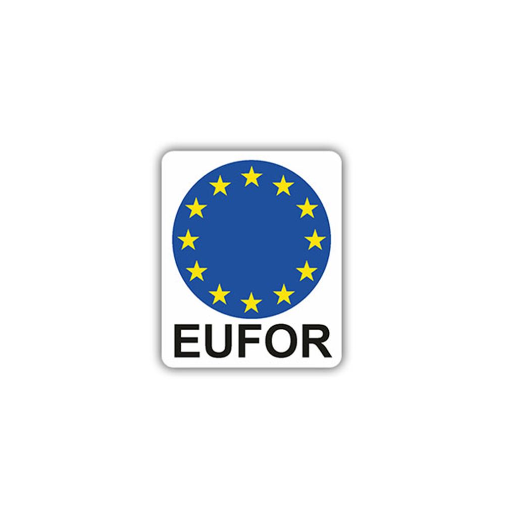 Aufkleber/Sticker EUFOR Auslandseinsatz European Union Force GSVP 6x7cm A901