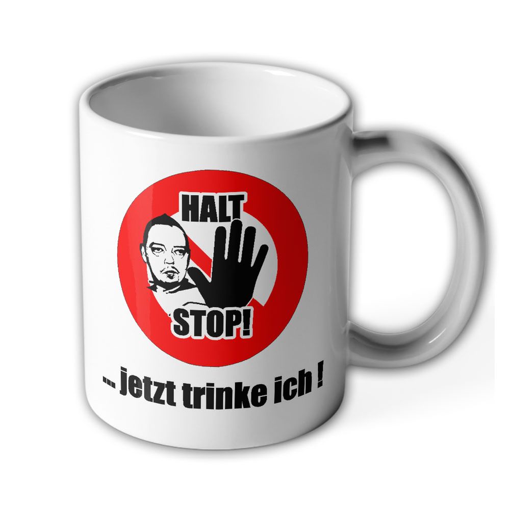 Tasse Halt Stop Andreas Lustig Fun Humor #40096