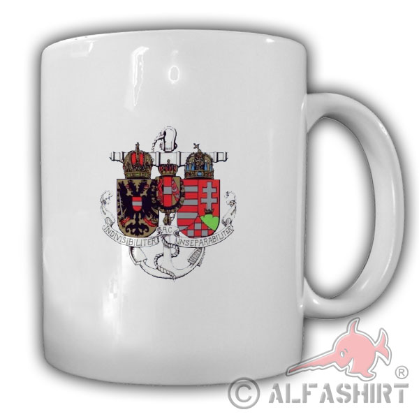 Cup Austrian Navy KuK Hungary 1WK Federal Army Coat of Arms # 25487