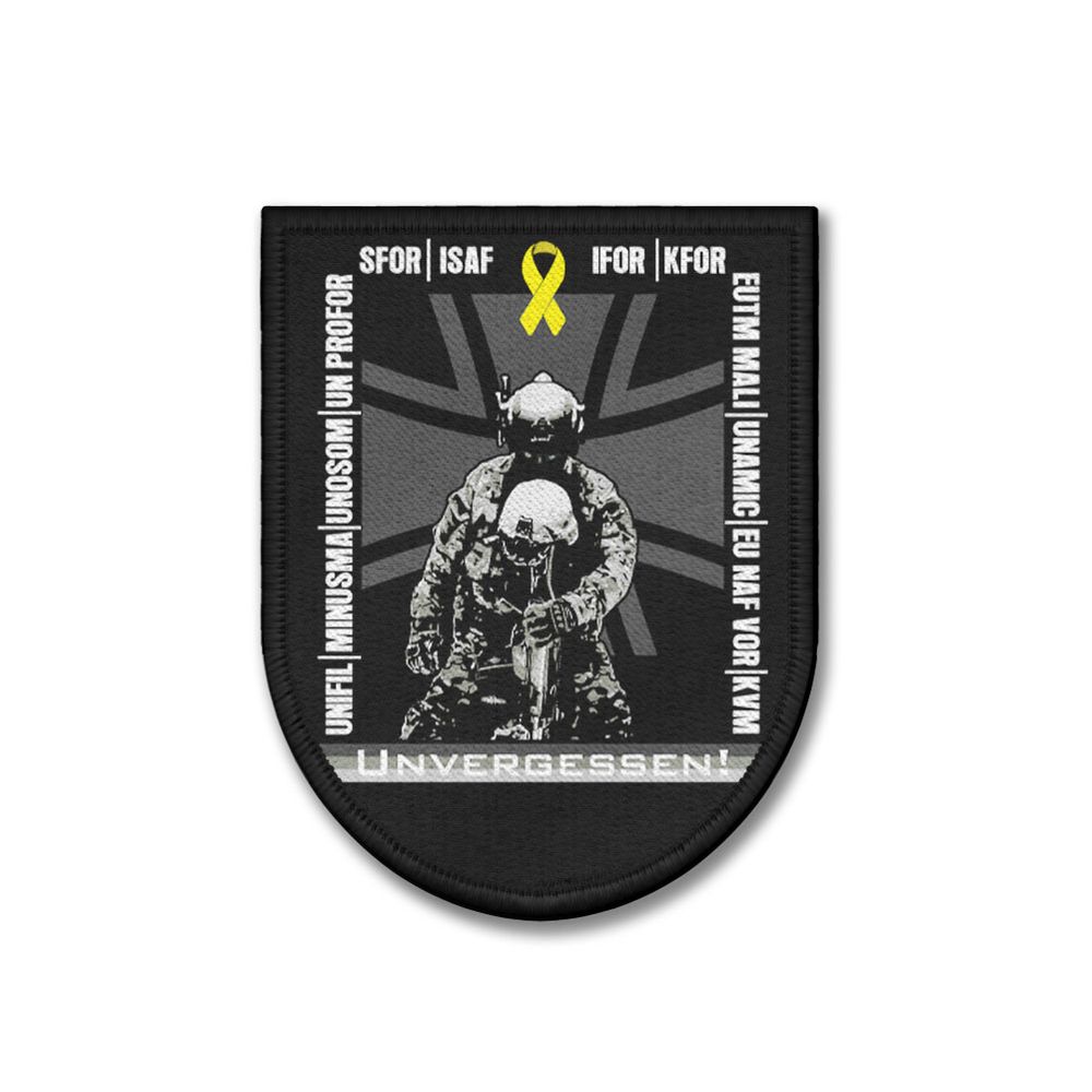 Unvergessen Gefallene Kameraden Niemals Vergessen - Patch Halbrund #44571