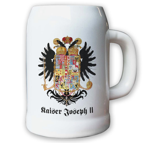 Krug / Bierkrug 0,5l - Kaiser Joseph II Kaisertum Kaiserreich Heiliges #9468
