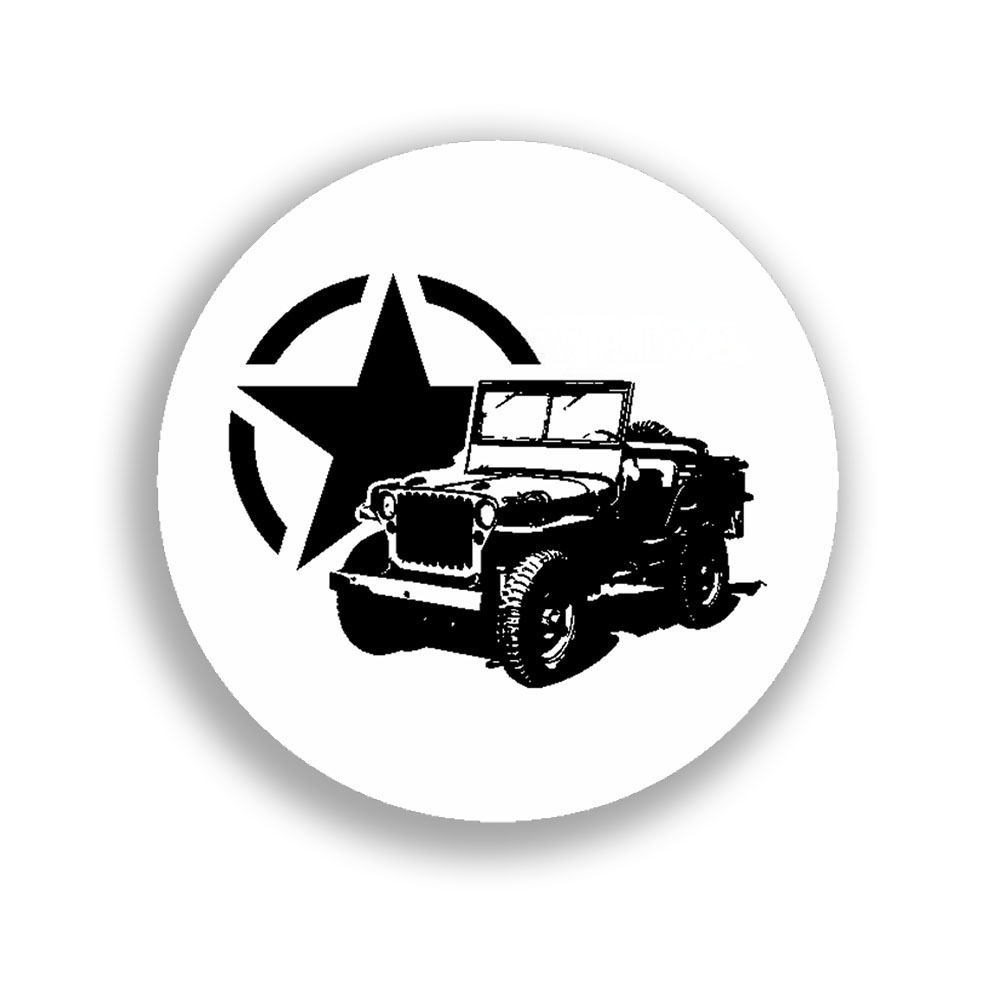 US Army MB Aufkleber Sticker Overland Urahn Jeep Geländewagen 7x7cm#A3926