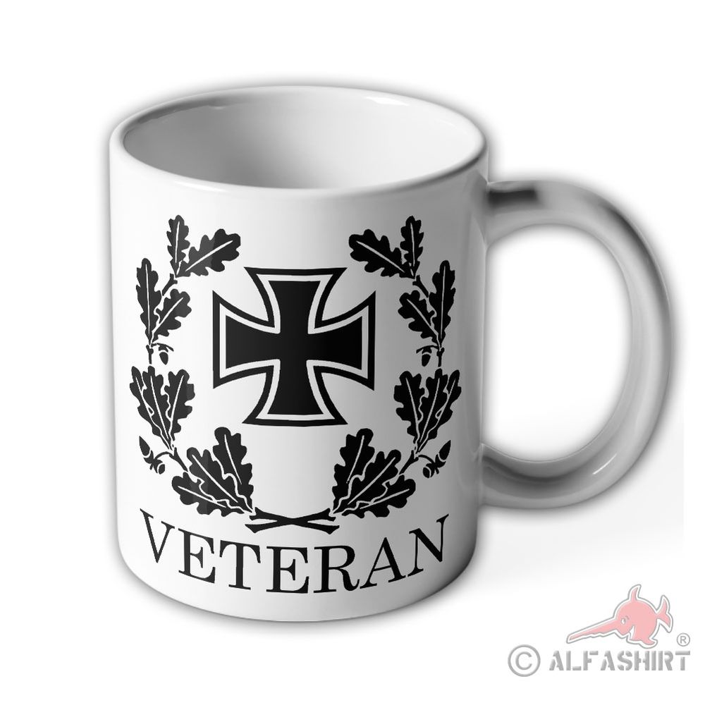 Tasse Veteran Kriegsveteran Kreuz Eichenlaub Militär Deutschland #41599