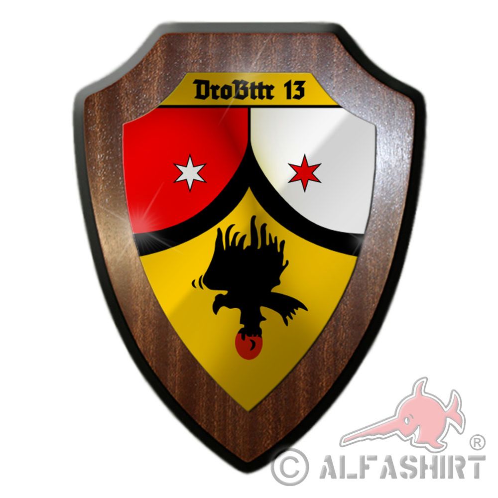 Heraldic shield DroBttr 13 Drone UAV UAS Aircraft Computer Reservist # 31826