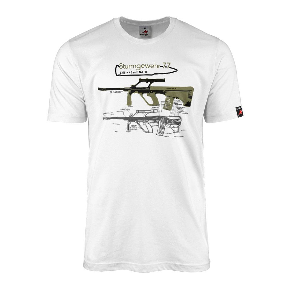 Sturmgewehr 77 Steyr AUG Armee-Universal-Gewehr T-Shirt#21787