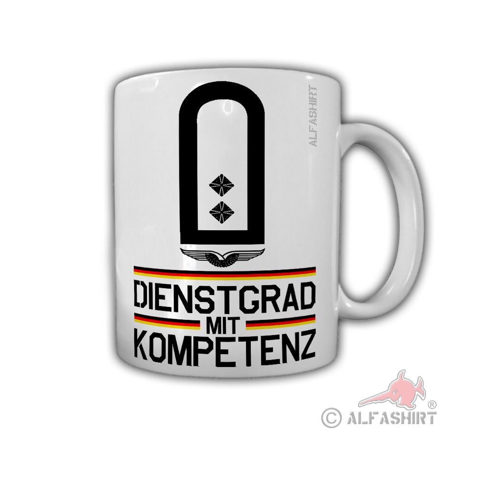 Luftwaffen Oberleutnant Dienstgrad GenMaj Militär Rangabzeichen Tasse #29007
